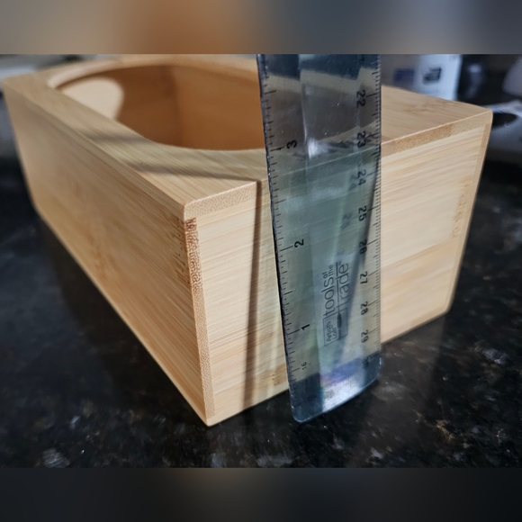 Bamboo plastic food storage organizer - Picture 2 of 4